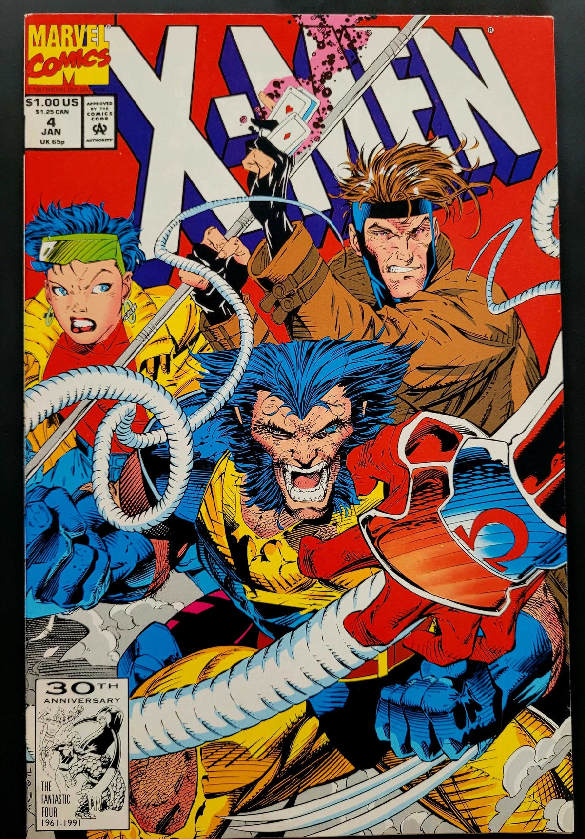 X-Men #4 – Jim Lee Omega Red Key 1992 | Marvel Comics