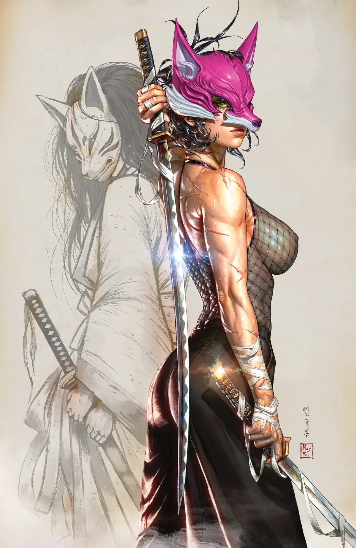 EXQUISITE CORPSES FOX MASK KILLER #1 KYUYONG EOM NYCC EXCLUSIVE VARIANT