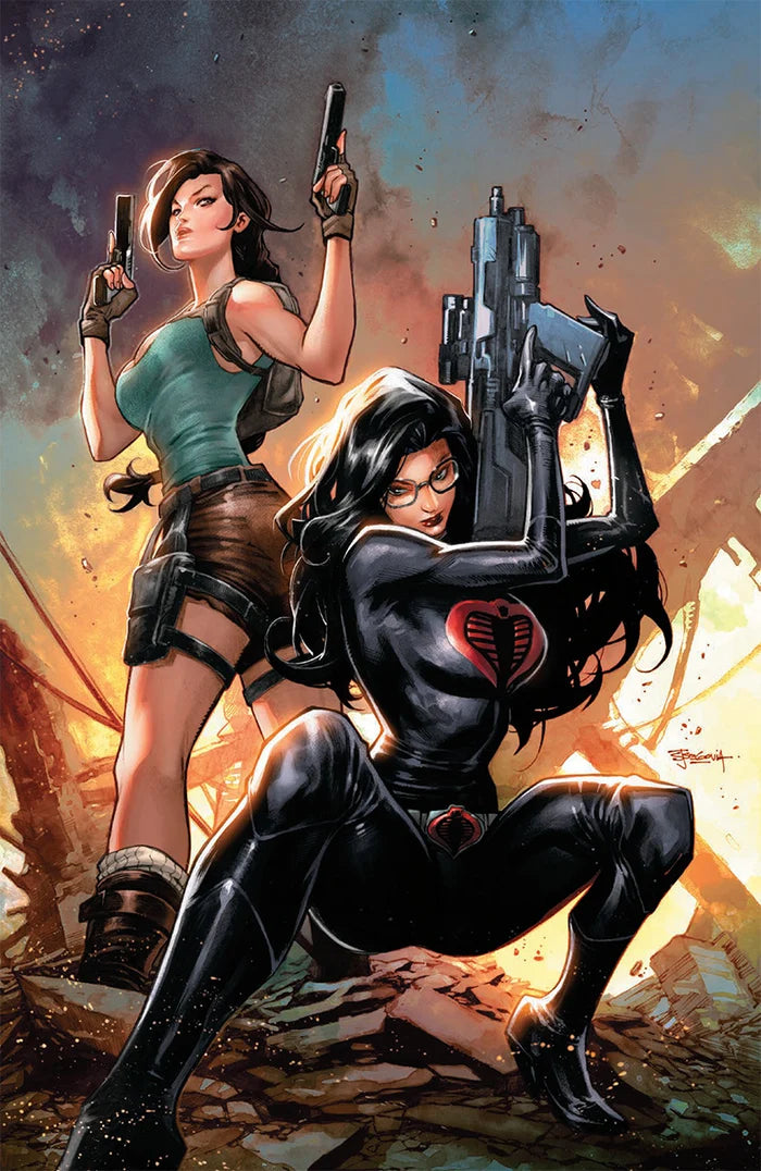 G.I. Joe: A Real American Hero / Tomb Raider #1 Stephen Segovia Exclusive Virgin Variant