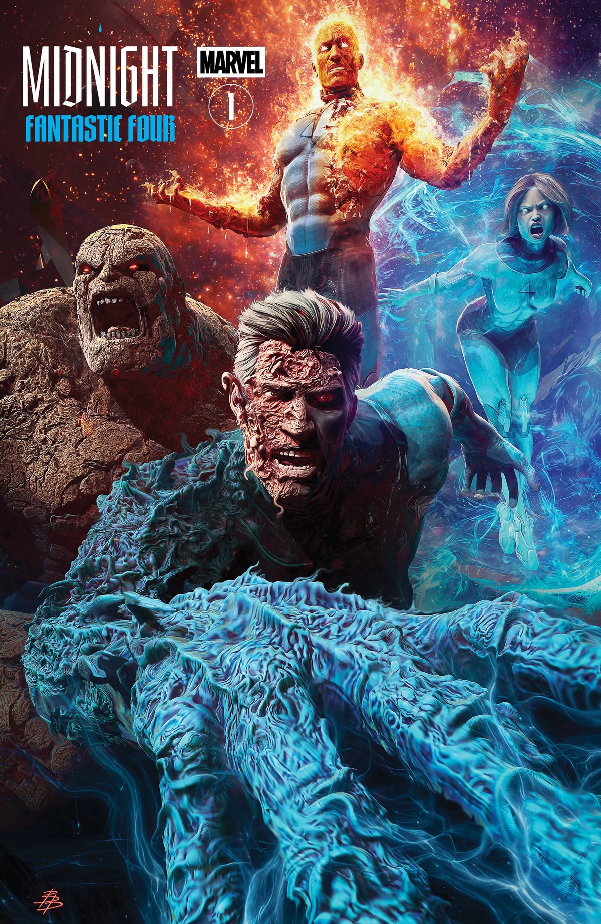 Midnight Fantastic Four #1 (2026) – Bjorn Barends Exclusive Variant