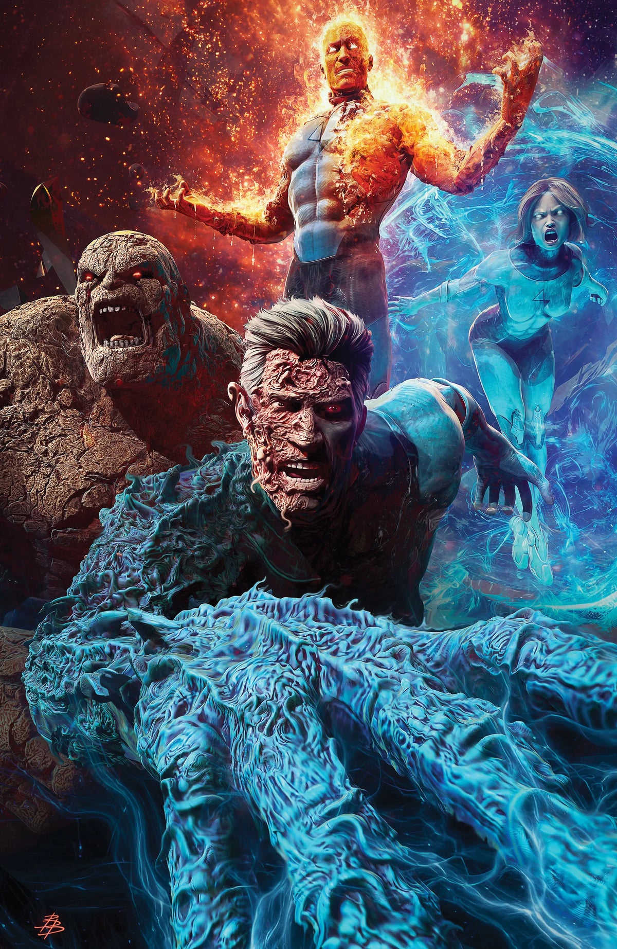 Midnight Fantastic Four #1 (2026) – Bjorn Barends Exclusive Variant