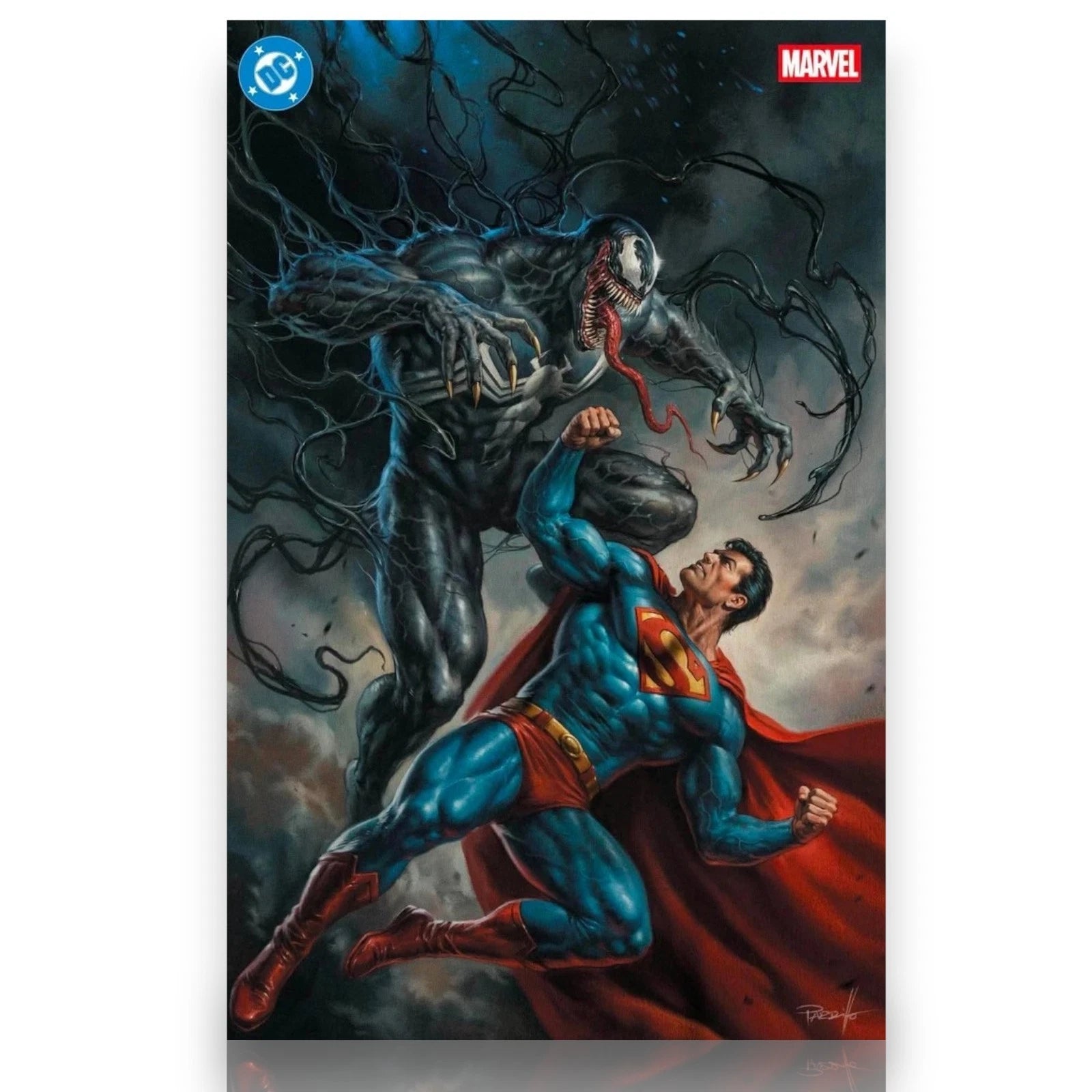 Superman Spider-Man #1 SDCC Virgin Lucio Parrillo Exclusive Variant Venom