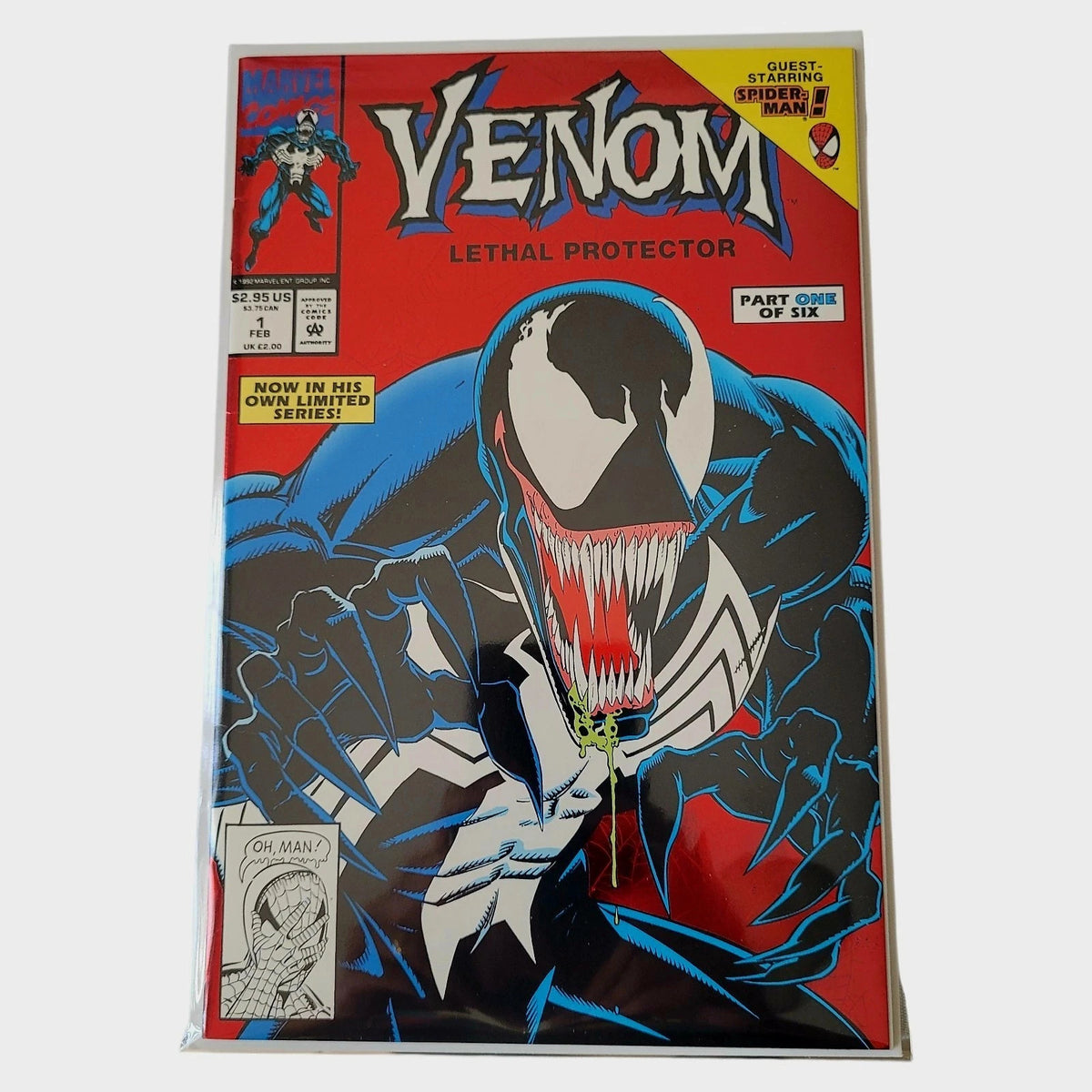 Venom #1 Lethal Protector Red Foil Cover Marvel 1993 Spider-Man